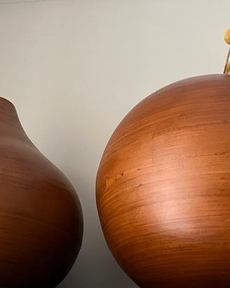 Coppia vasi legno