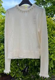 Maglioncino da donna color panna ZARA