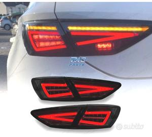 FANALI SEAT LEON 3 5F 12-20 DINAMICI LED NERI OEM 