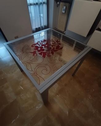 tavolo in vetro temperato