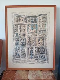 Quadro Massimo Campigli "La Cattedrale"