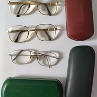 occhiali da vista Luxottica placcati oro