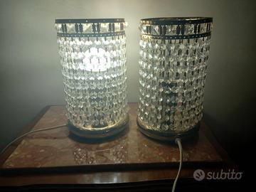 coppia di lampade da comodino anni 80