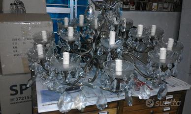 Lampadario di Cristallo 12 lumi.