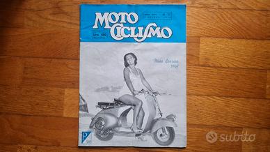 Rivista Motociclismo Piaggio Vespa faro basso 1948