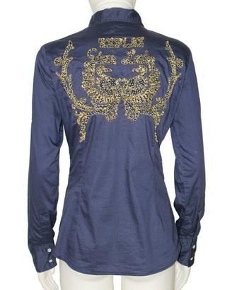 Camicia da donna sciancrata blu di REPLAY - tg. M