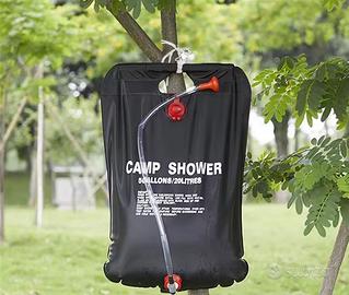 Borsa da doccia solare pieghevole da 20 litri