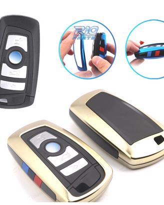 CUSTODIA COVER CHIAVE BMW QUADRATA IN ORO