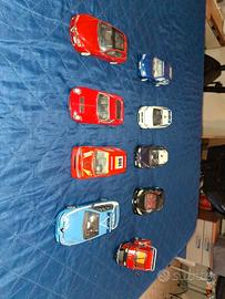 Lotto 9 modellini auto in metallo scala diecast