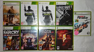 Lotto 9 videogiochi Xbox 360