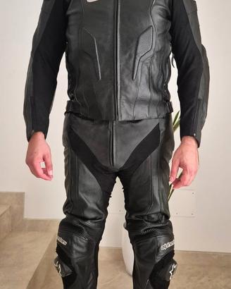 Tuta moto in pelle Alpinestars 