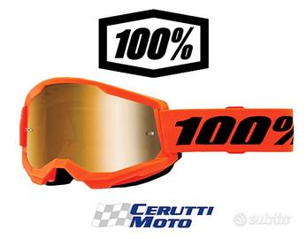 Mascherina 100% STRATA 2 NEON ORANGE - Lente a spe