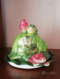 porta formaggio in porcellana 