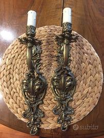 Coppia di applique in bronzo