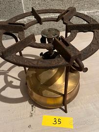 Fornelli da campeggio vintage in ottone