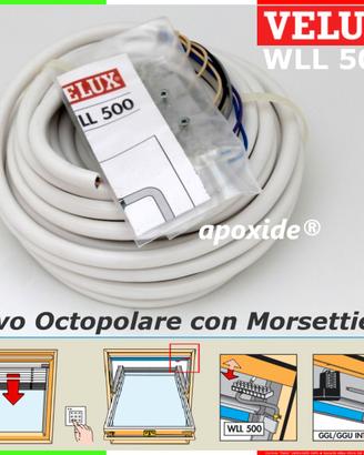 VELUX® WLL 500★CAVO OCTOPOLARE con MORSETTIERA★