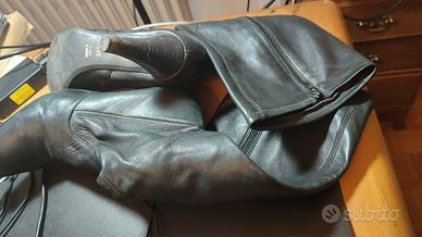 Stivali donna vera pelle neri 38.5 come nuovi