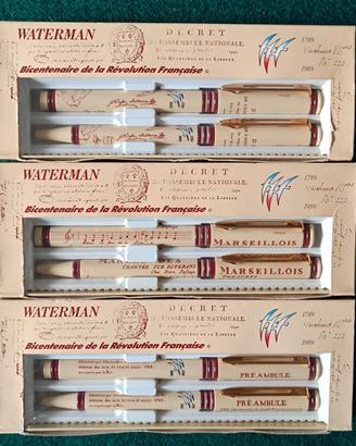 Penne Waterman Bicentenario Rivoluzione Francese 