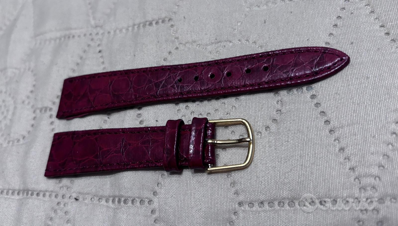 Omega Cinturino Pelle Rosso OMEGA Cinturino Rosso 18mm Ref