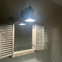 Specchio bagno con ante a riballtina