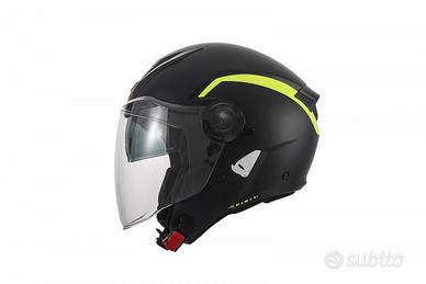 Casco urban jet Ufo Spirit bianco nero rosso