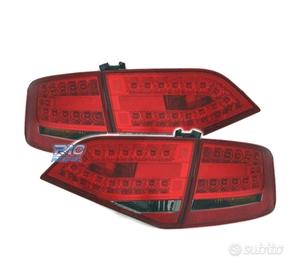 FANALI AUDI A4 B8 07-11 LED ROSSO AFFUMICATO