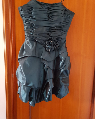 Abito vestito cerimonia Tg. 42-44 verde acqua