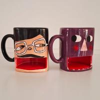 coppia tazze colazione porta biscotti per bambini