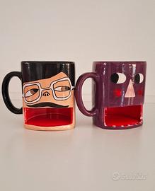 coppia tazze colazione porta biscotti per bambini