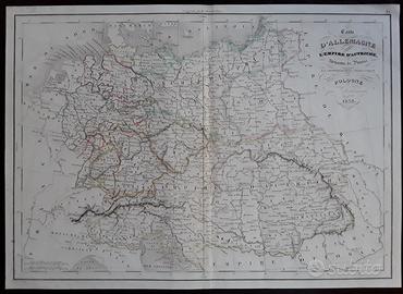 Carta geografica del 1838