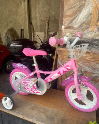 Bicicletta Little Heart 12” Dino Bike da bambina