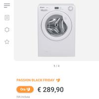 Lavatrice nuova in suo imballaggio. 