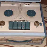 Registratore a bobine Lesa renas P4 anni 50 60