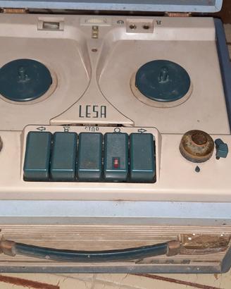 Registratore a bobine Lesa renas P4 anni 50 60