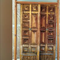 Portone in massello douglas