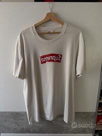 T-shirt Box Logo Supreme Comme de Garcon XL white