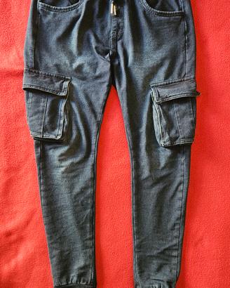 Jeans con tasconi laterali Smmastyle Mis. M, Col. 