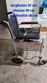 sedia a rotelle alluminio