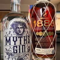 Rum Brugal 1888 e Gin Myths  sicilian dry gin