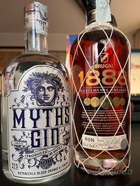 Rum Brugal 1888 e Gin Myths  sicilian dry gin