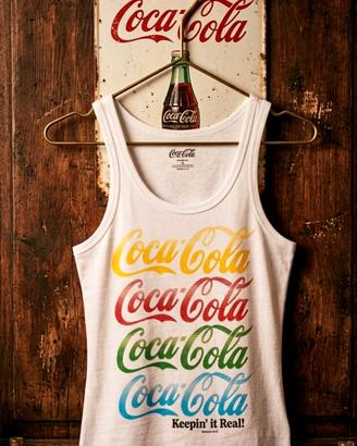 Canotta Bianca Stampa Coca Cola 🌈