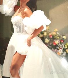 Abito da sposa esclusivo in organza prezzo trattab