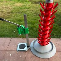Tappatrice a colonna+scola bottiglie