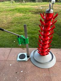 Tappatrice a colonna+scola bottiglie