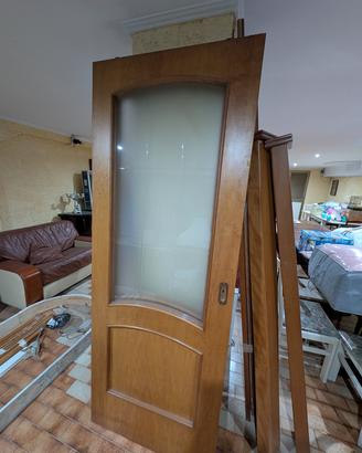 3 porte scrigno scorrevoli da 80 legno e vetro
