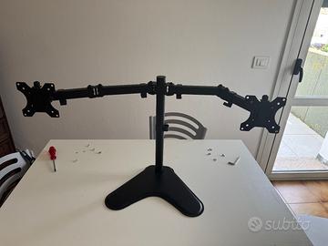 Staffa supporto per 2 Monitor
