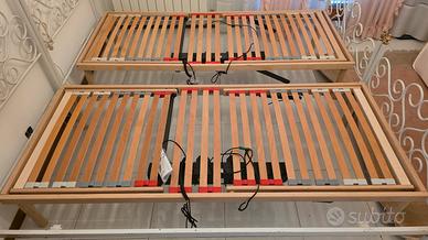1/2 Reti doghe legno Elettriche 190x80 e materassi