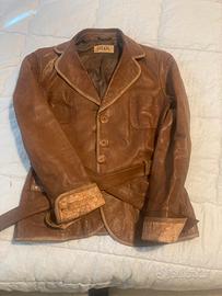 Giacca pelle prima classe Alviero Martini