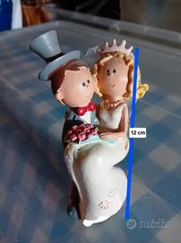 COPPIA SPOSINI IN CERAMICA