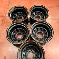 Cerchi DAYTONA NERI scampanati 15x10